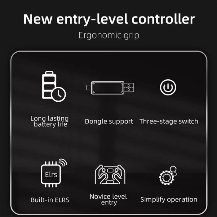 Unusual For HGLRC C1 Remote Controller 8CH 500Mw ELRS 2.4G TX Module BT4.2 For RC Airplane FPV Dron