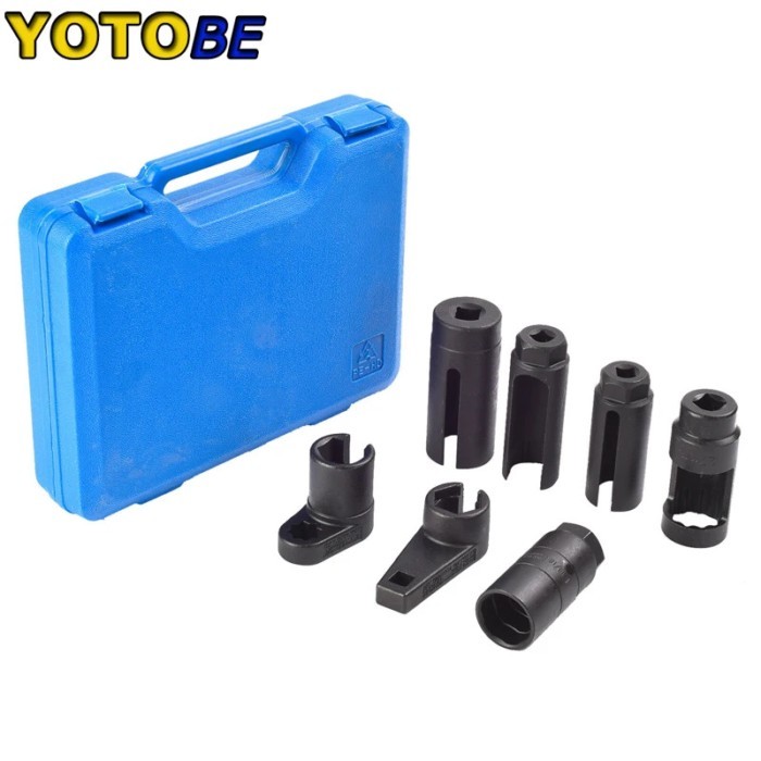 7pcs Oxygen Sensor Socket Automotive Shop Hand Tool Set