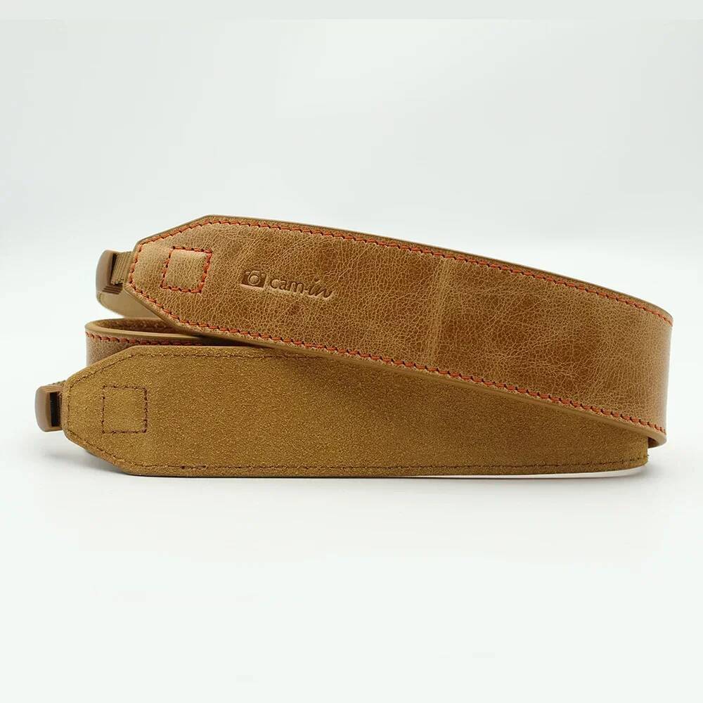 Universal Cowhide หนังปรับคอ Lanyard กล้องคอสายคล้องไหล่เข็มขัดสําหรับ SLR กล้อง DSLR