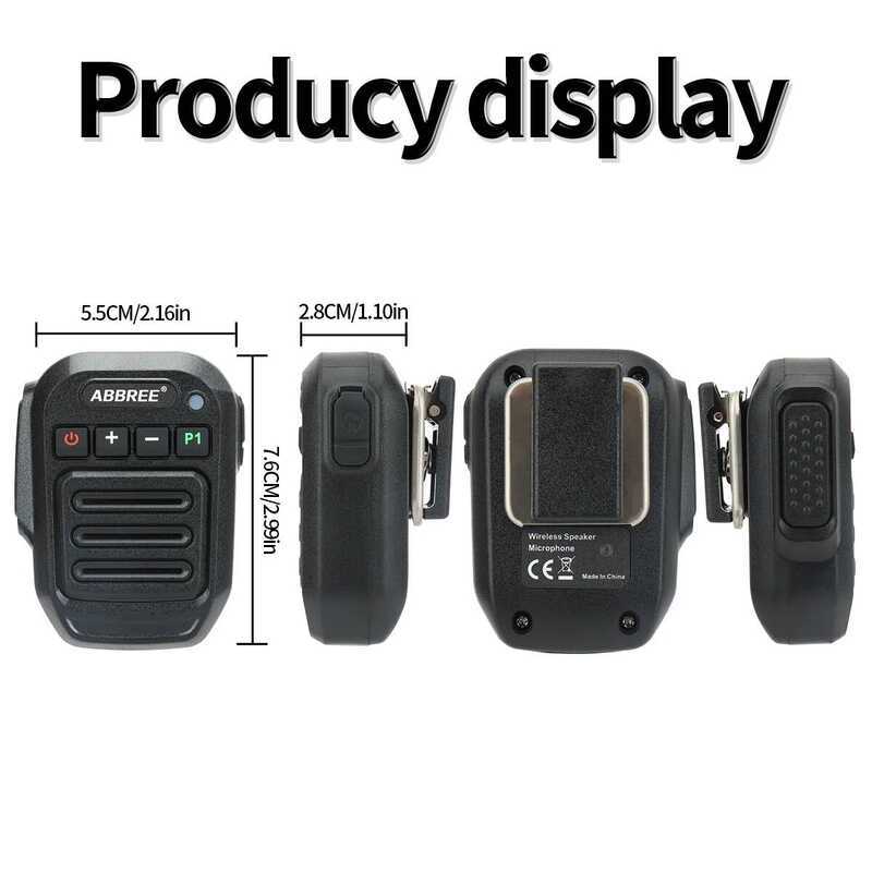 ▥  Wireless Bluetooth Microphone Handheld Speaker MIC For  Uv-5R UV 21 Pro 5Rh K6