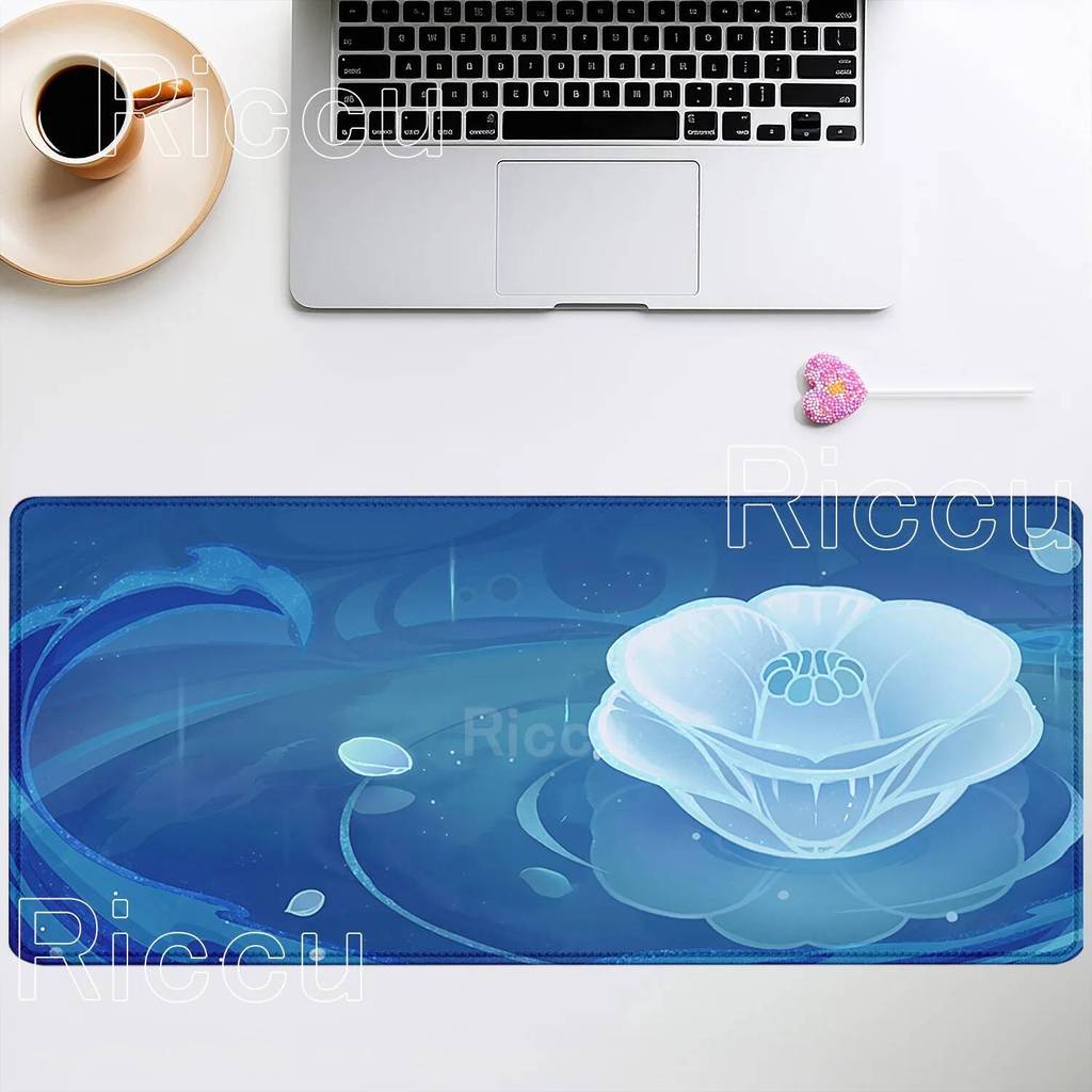 Genshin Impact รูปแบบตัวละครแผ่นรองเมาส์สําหรับเล่นเกม Ineffa Furina Ganyu คอมพิวเตอร์ offices อุปกร