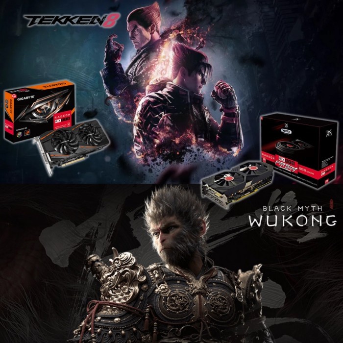 Gigabyte RX 580 / Gigabyte RX 590 / XFX RX 590 / ASUS RX 590 Refurbished กราฟิกการ์ด (สภาพเหมือนกันใ