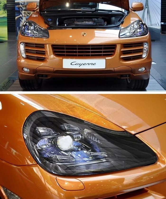 Pair Full LED Headlight assembly LED For 2007-2008 2009 2010 Porsche Cayenne S GTS 958.1 958.2 Upgr