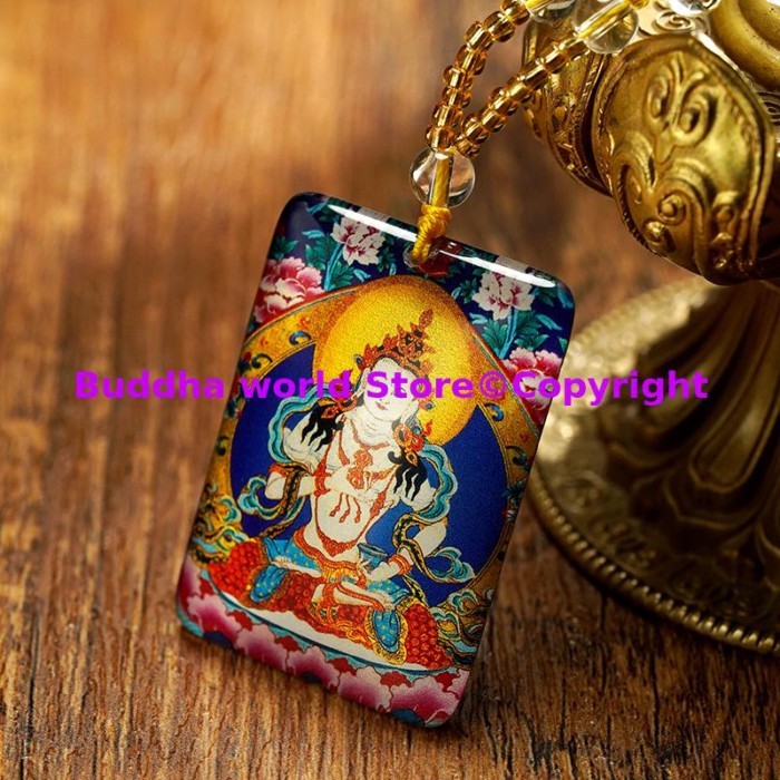 tibet master Guru Rinpoche Supernatural Buddha Pendant Amulet Vajrasattva kurukulla expel demons sa