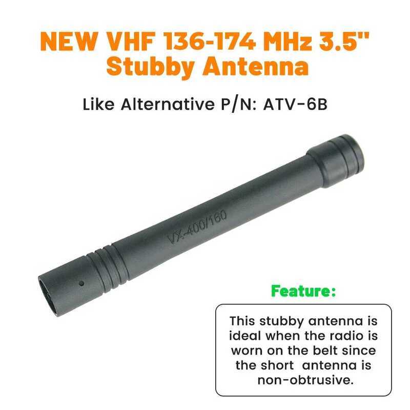 ▥ VHF 136-174 Mhz เปลี่ยนเสาอากาศสำหรับ Vertex มาตรฐาน Vx150 Vx160 Vx170 Vx180 Vx300 Vx400 Vx60