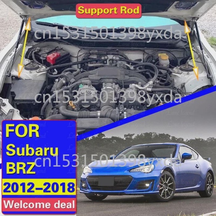 2x Front Hood Bonnet Modify Gas Struts Lift Support Shock Damper Rod For Subaru BRZ / Toyota FT86 G