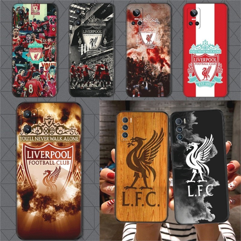 Realme 3 5 6 7 8 Pro 5i 5s Q 6i 7i ความเข้ากันได้เคสโทรศัพท์ TPU ฝาครอบป้องกันแบบนุ่ม T1 Liverpool F