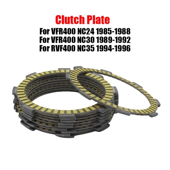 For Honda VFR400 VFR 400 Clutch Plates NC24 NC30 NC35 Friction Discs Motorcycle Engine Parts Replac