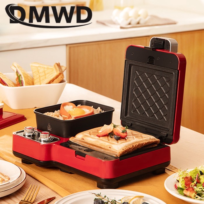 Multifunction Breakfast Machine Electric Sandwich Maker Light Food Barbecue Grill Toaster Oven Nood