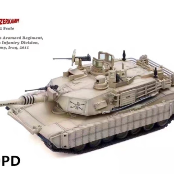 1/72 ถัง M1A2 SEP Abrams TUSK II Abrams ถังตกแต่ง