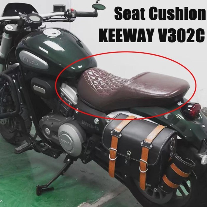 Motorcycle Fit KEEWAY V302C V302 C V 302 Flat Seat Cushion Assembly Double Seat Cushion For KEEWAY