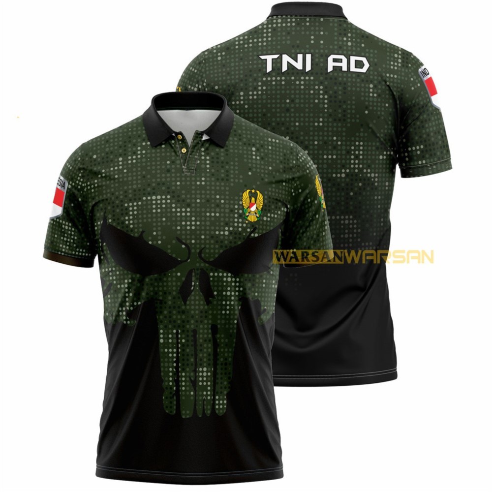 เสื้อโปโล TNI AD / TNI AD Wangki / เสื้อคอปก TNI / เสื้อ TNI / เสื้อกองทัพลายพราง / กองทัพพราง Wangk