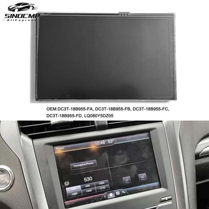 8Inch Touch Screen LCD Monitor DC3T-18B955-FA DC3T-18B955-FB DC3T-18B955-FC DC3T-18B955-FD LQ080Y5D