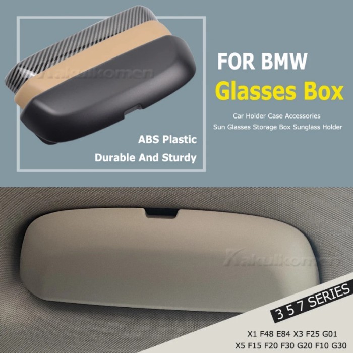 For BMW 3 Series 5 Series 7 Series X1 X3 X5 Car Glasses Holder Case Holder Accessories Sun Glasses