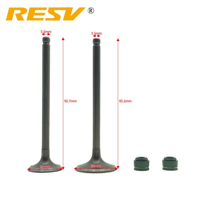 RESV for Honda TMX 155 Tmx-155 TMX155 CDI Valve Intake Exhaust Stem Valve Kit Street Bike Oil Seal