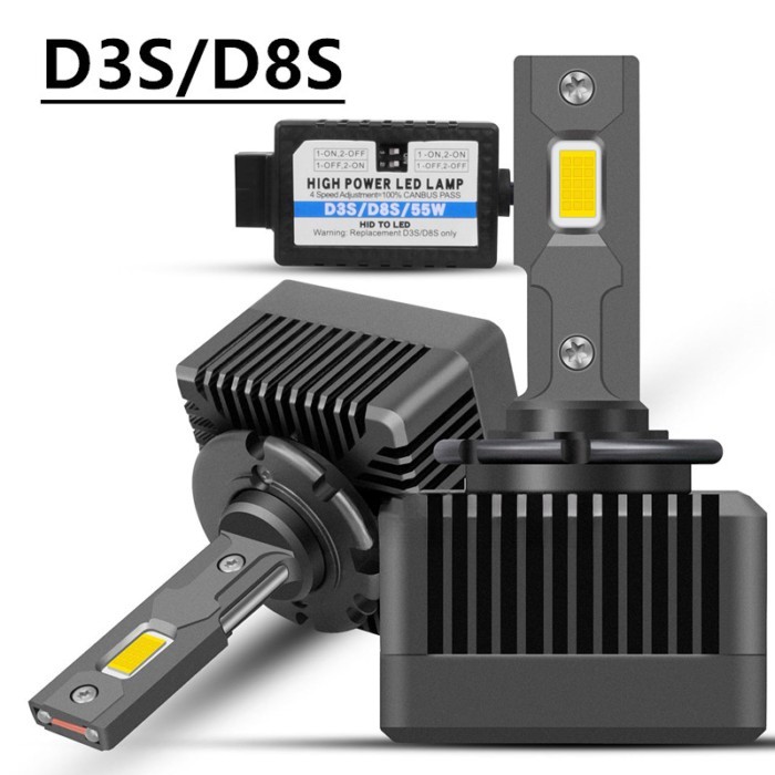 Automotive LED headlights d1s/D2S/D3S D4S/D5SD8S high power 55W double copper tube headlights