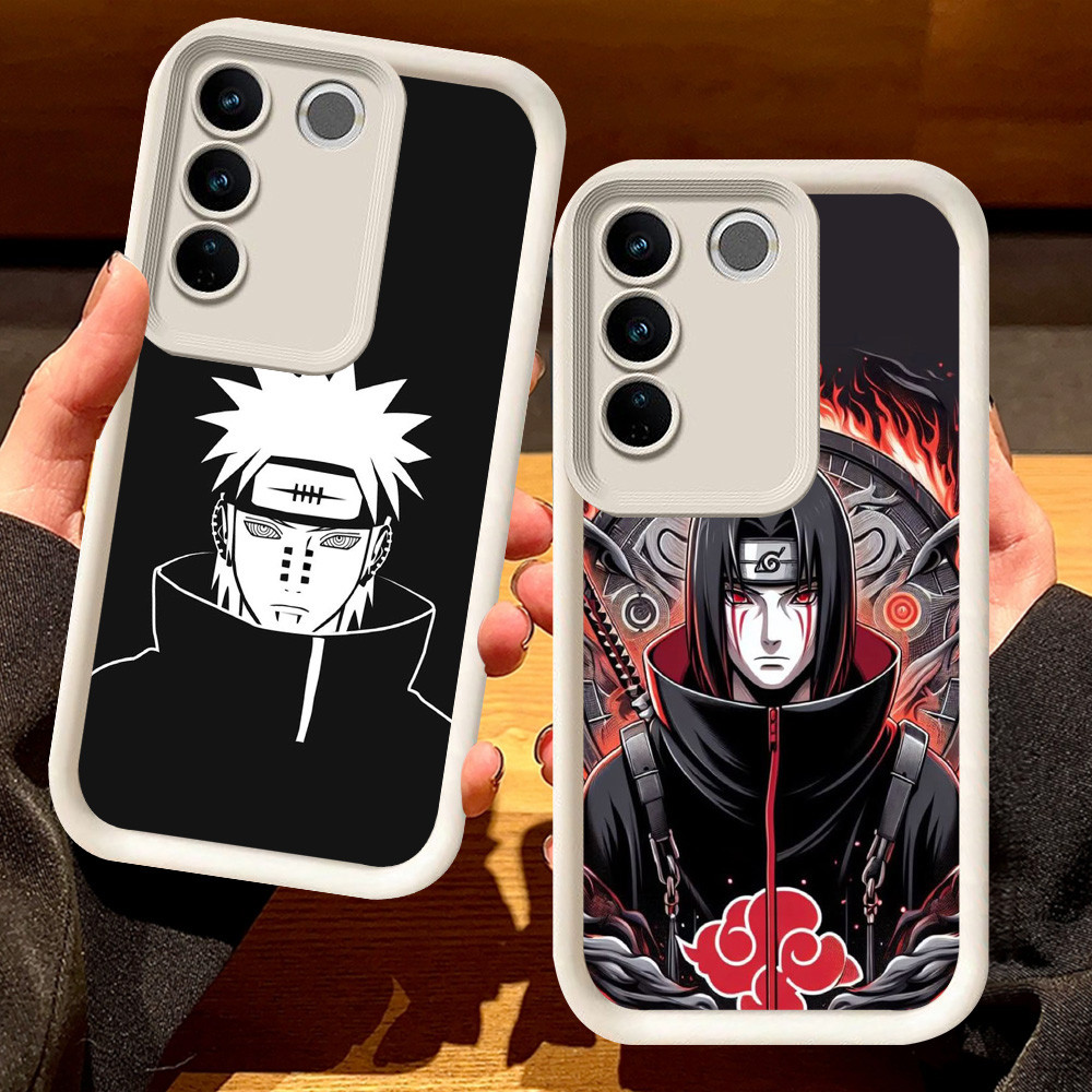 G-12 Naruto Akatsuki Casing สําหรับ VIVO Y200e V27 V27E Y29 Pro สีดําและสีขาว