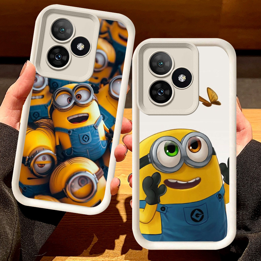G-44 Minion Casing สําหรับ Xiaomi Redmi Turbo 3 POCO X5 13X F5 13 F6 5G สีดําและสีขาว