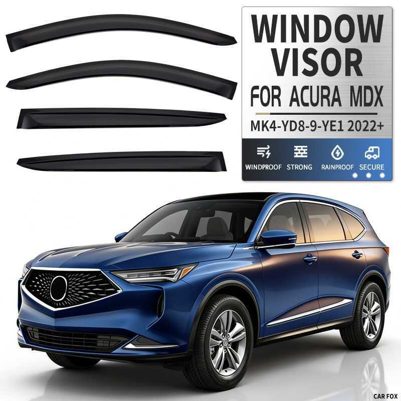 เหมาะสําหรับ MDX MDX ม่านบังแดดหน้าต่าง Deflector Rain Eyebrow ACURA MDX Visor หน้าต่าง