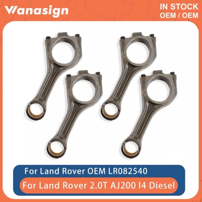 Engine 4X Connecting Rod Fit 2.0 T For Land Rover Range Rover Jaguar XF AJ200 204DT AJ20D4 204DTA 2