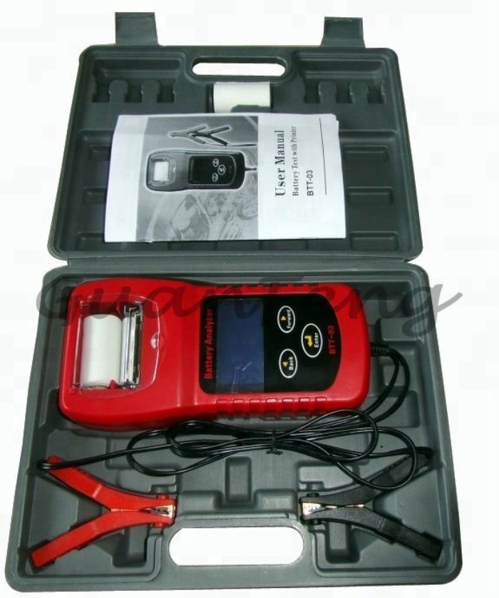 Car battery tester printing BTT-03