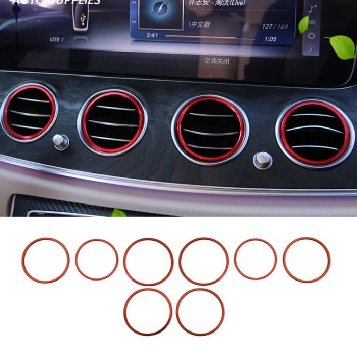 For Mercedes Benz E Class W213 C238 A238 S213 MB E220d E300 E250 E400 AMG Line Car Air Vent Trim Ri