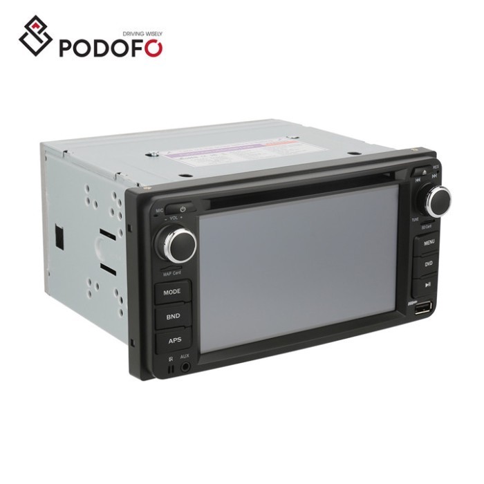 Podofo 2 Din Car DVD Player Car Stereo Car Radio Autoradio 6.2" Touch Screen CD Player BT EQ FM SWC