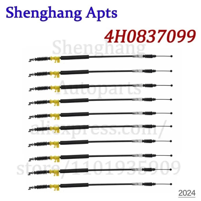 External Handle Door Cable Car Accessories For Audi A1 A4/S4 A5/S5 A6/S6 A7 A8/S8 Q3 Q5 TT RS5 4H08