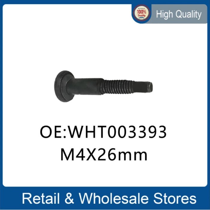 2 pcs WHT003393 M4X26 M4*26mm M4*26 26mm M4X26mm Screw of Door handle base for VW Tiguan AMAROK SEA