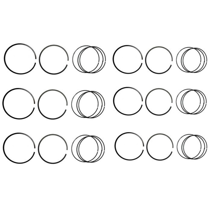 6PCS 08-705100-00 Piston Ring Set For BMW M50 B25 M52 B25 M52 B28 E36 E46 323i 328i 2.5 2.8 0870510