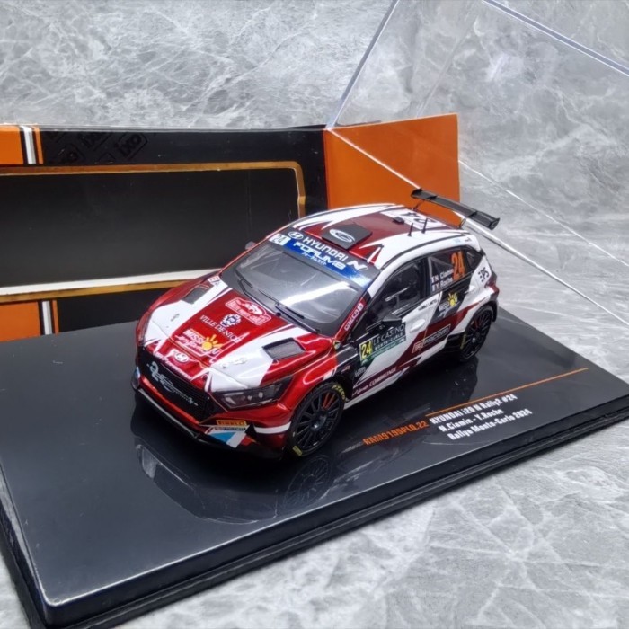 ไอโซ 1/43 #24 HYUNDAI i20 N 2024 HYUNDAI Rally Car Model Alloy