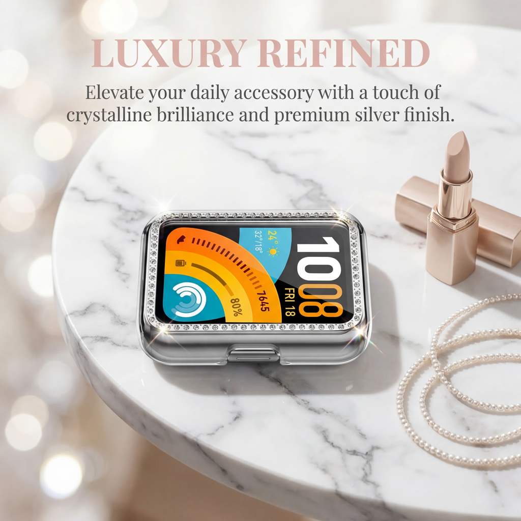 Hollow Diamond PC สําหรับ Huawei Band 11/11 Pro/Huawei Band 10 9 8/NFC Anti Gores ฝาครอบป้องกันหน้าจอกันชนอุปกรณ์เสริมสําหรับ Huawei Band 11 ราคา ถูกที่สุด ดีลบีเคเค แกลเลอรีภาพที่ 9
