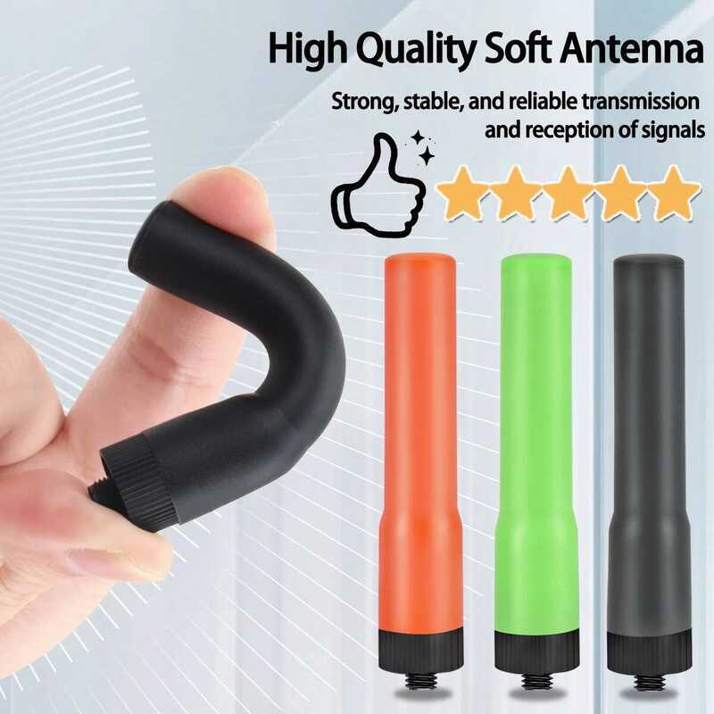 ▥  Sf-20 Mini Soft Antenna Short Sma-Female Dual Band VHF UHF For  Uv-5R Uv-32 Bf-