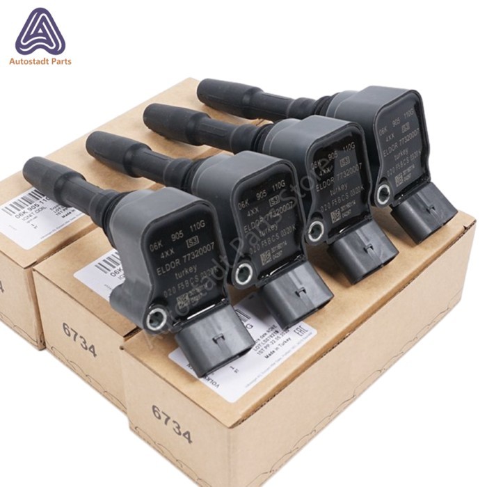 4X Ignition Coil 06L905110D For Audi A3 A4 A5 A6 Q3 For VW GOLF POLO PASSAT B8 1.8T 2.0T 06K905110G