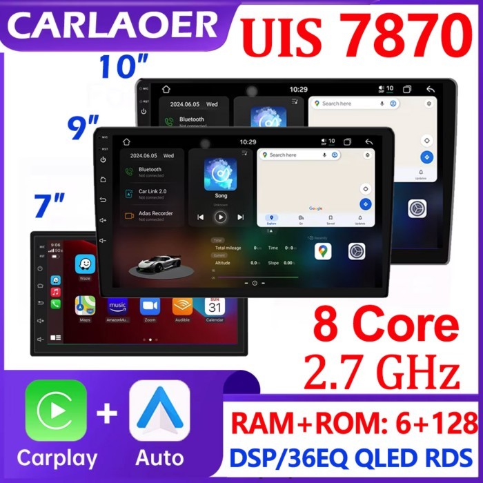 UIS7870 2 Din Android 13 7 9 10 Inch Car Multimedia Video Player 2DIN Stereo Radio Carplay For Niss
