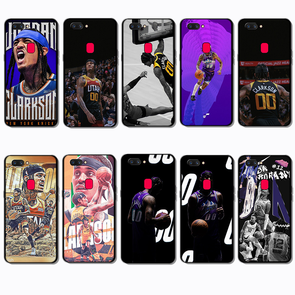 สําหรับ OPPO A1 A1K A3S A5 A5S A7 A8 A9 A11 Jordan Clarkson Classic Black Edge TPU Soft Case | Full 