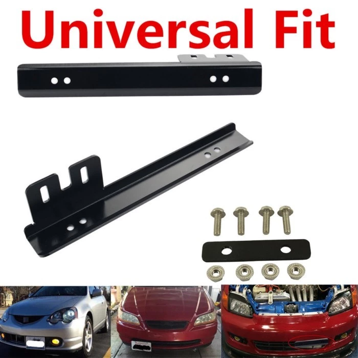 Aluminum License Plate Relocator Car Front License Plate Mounting Relocate Bracket Holder For Honda thumbnail 3