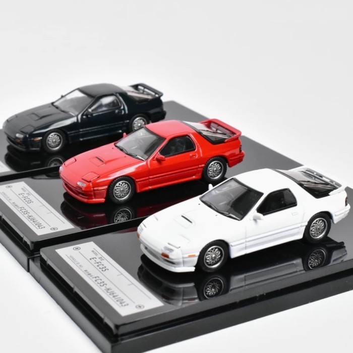 คลังสินค้าพร้อม Hobby Japan 1/64 FC Mazda RX-7 FC3S GTX RX7 HJ โมเดลรถอัลลอย