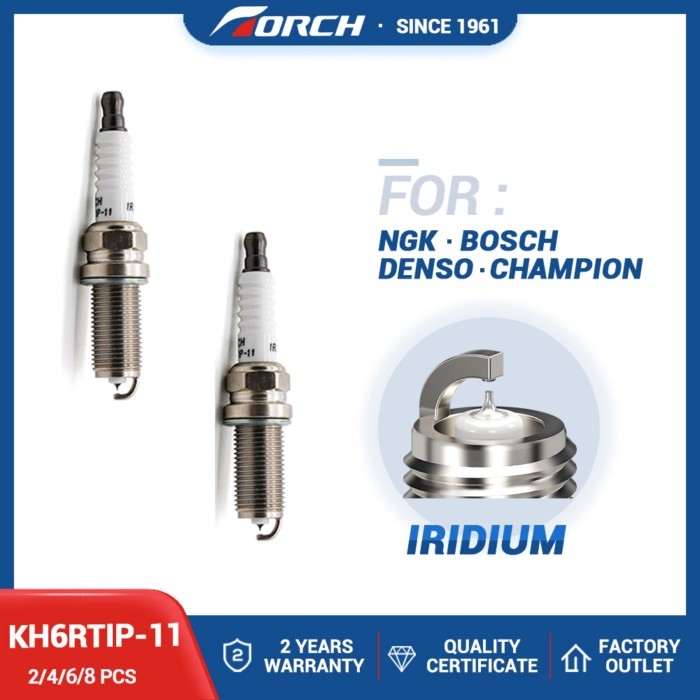 Candle for ILFR6J-11K SILFR6A11 Spark Plug TORCH Iridium Platinum KH6RTIP-11 for SK20HR11 FK20HR11