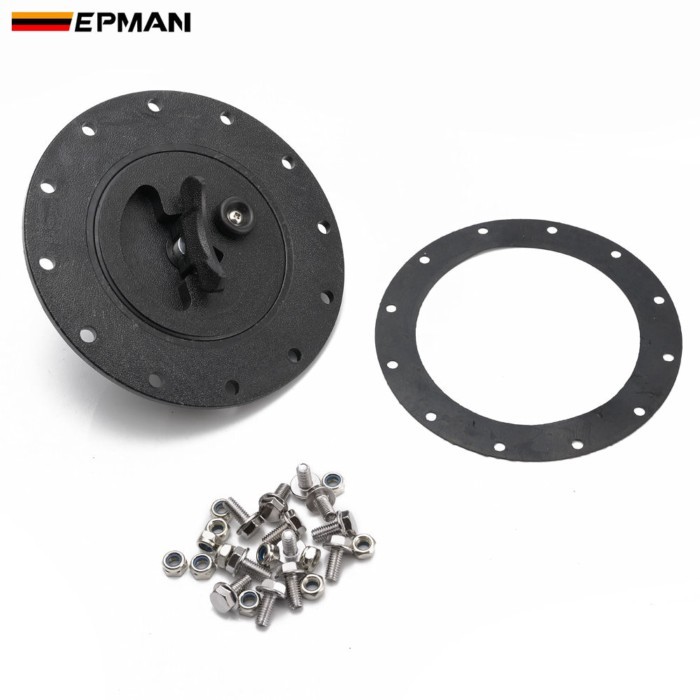 EPMAN Universal Expansion & Overflow Tanks Covers Water Tank Filler Plate + Twist Cap Fuel Tank Cap