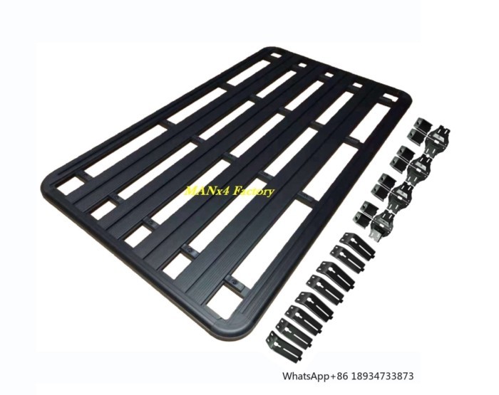 MANx4 Aluminum Alloy Flat Roof Rack for Nissan Patrol Y60 Y61 Safari
