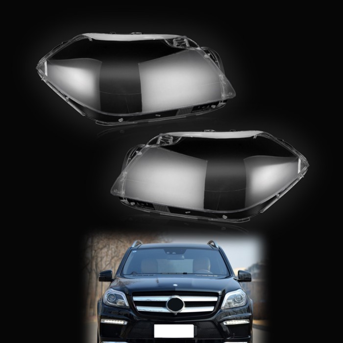 For Benz GL W166 GL166 GL350 GL400 GL450 GL500 2012-2016 Front Headlamp Cover Transparent Lampshade
