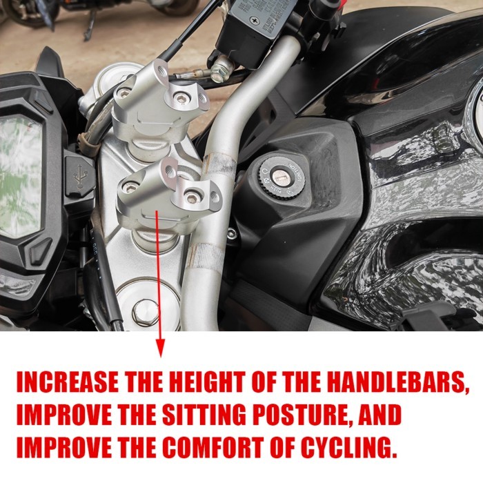 For Benelli TRK251 TRK552 TRK 251 TRK 552 Motorcycle Handlebar Heightening Riser Bar Clamp Mount Ri