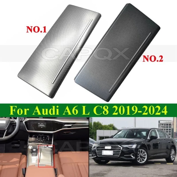 CAPQX Dashboard Armrest Cup Lid For Audi A6 L A6L C8 2019-2024 Drinks Holder Cover Shell Drink Cup