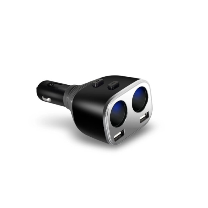 Car Charger Cigarette Lighter One for Two Cigarettes Car Charger Car Car Charger Dual 2 USB Power A
