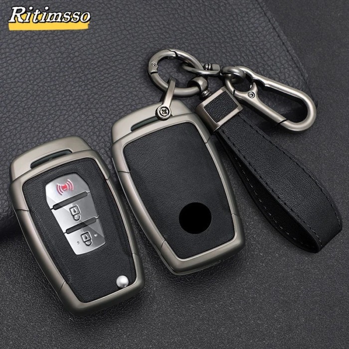 Fashion Alloy Car Flip Key Case Cover Shell For SsangYong Kyron 2 Sanka Actyon Korando Tivoli Prote