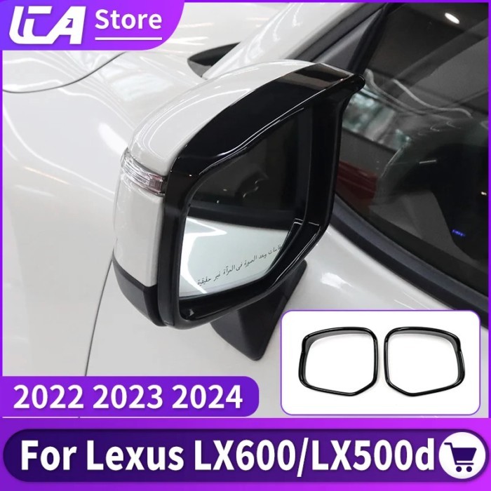 For 2022 2023 2024 Lexus LX600 LX500d Rearview Mirror Rainproof Cover Rain Eyebrow LX 600 Exterior