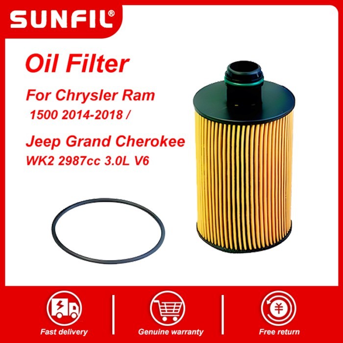 68229402AA  68109834AA  P7517 94206 Oil Filter for Ram 1500 2014-2019 3.0L V6,Grand Cherokee 2014-2