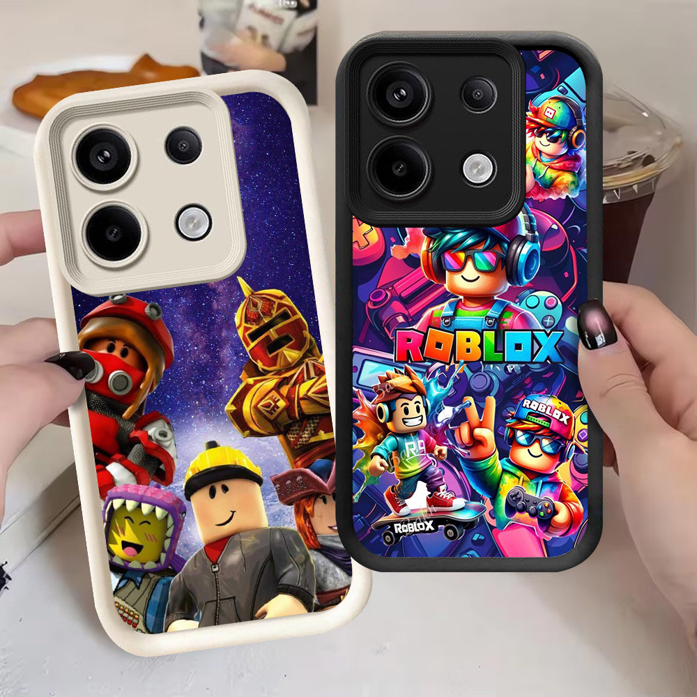 G-5 Roblox Casing สําหรับ Xiaomi POCO X6 NEO M6 Pro สีดําและสีขาว