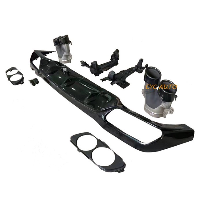 W213 E53 diffuser rear bumper diffuser for Mercedes E Class W213 sedan sport body kit 2016 2017 201